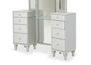 Melrose Plaza Upholstered Vanity in Dove