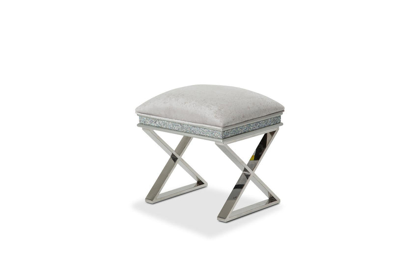 Melrose Plaza Vanity Bench in Dove