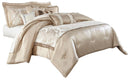 Palermo 10-pc King Comforter Set in Sand