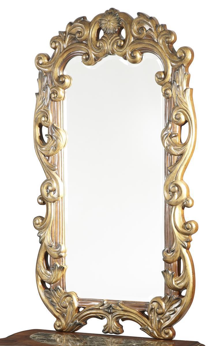 Villa Valencia Decorative Mirror in Chestnut