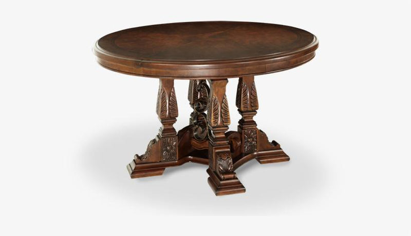 Windsor Court Round Dining Table in Vintage Fruitwood