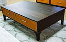 21 Cosmopolitan Rectangular Cocktail Table in Umber/Orange