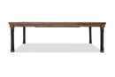 Crossings Rectangle Dining Table w/ Extension Leaf in Reclaimed Barn