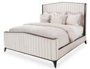 Paris Chic Queen Channel Tufted Panel Bed in Espresso