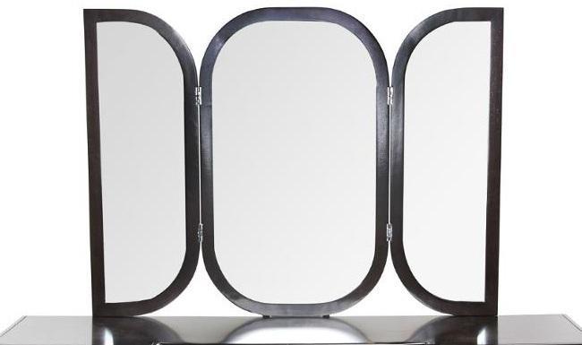 Paris Chic Vanity Wall Mirror in Espresso