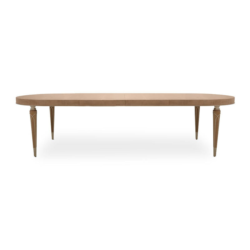 Villa Cherie 4 Leg Oval Dining Table in Caramel