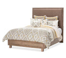 Hudson Ferry California King Panel Bed in Driftwood (Brown Fabric)