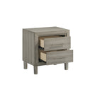 Lennox 2 Drawer Nightstand-Gray