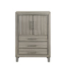 Lennox Door Chest With Led Light-Gray