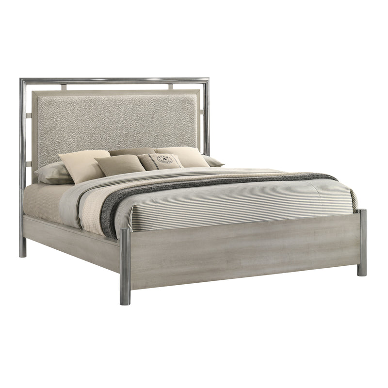 Lennox 5/0 Q Headboard, Footboard & Slat Kit-Gray