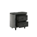 Skyline 2 Drawer Nightstand-Onyx