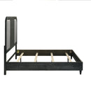 Skyline 6/6-6/0 Ek/Wk Headboard, Footboard & Slat Kit-Onyx