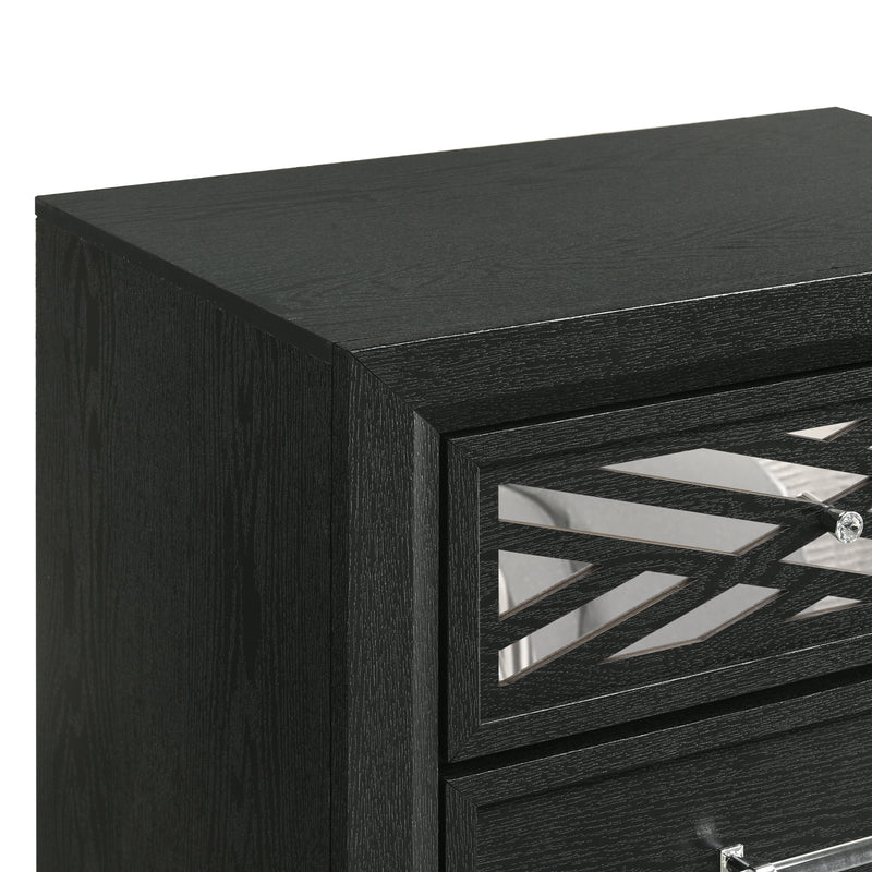 Obsidian Nightstand-Black