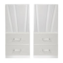 Europa Nightstand Panels, Set Of 2 - White