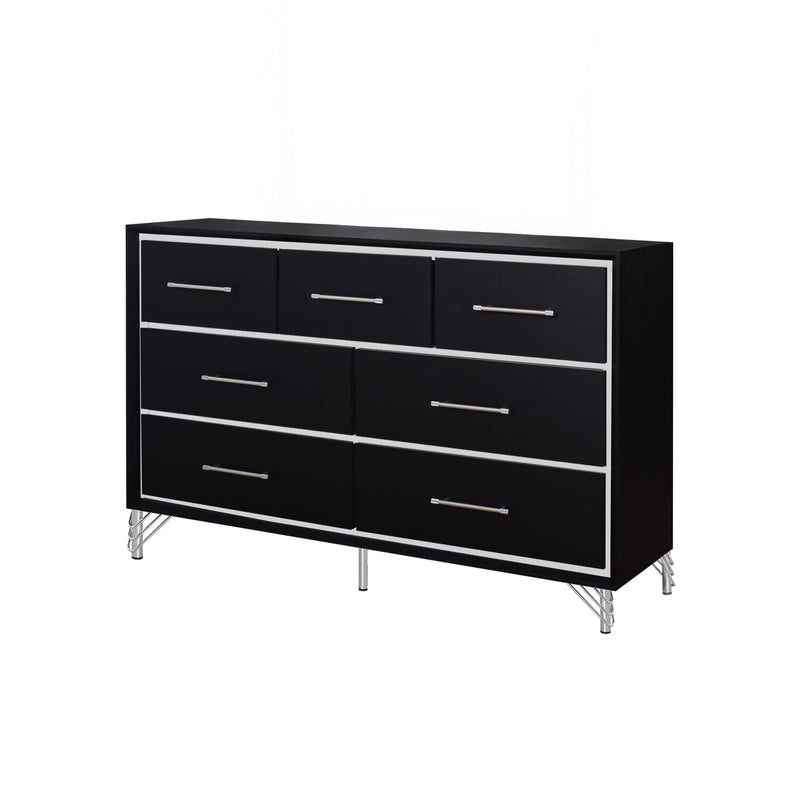 Ava 7 Drawer Dresser-Ebony
