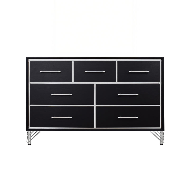 Ava 7 Drawer Dresser-Ebony