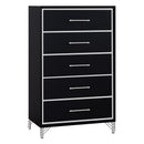 Ava 5 Drawer Chest-Ebony