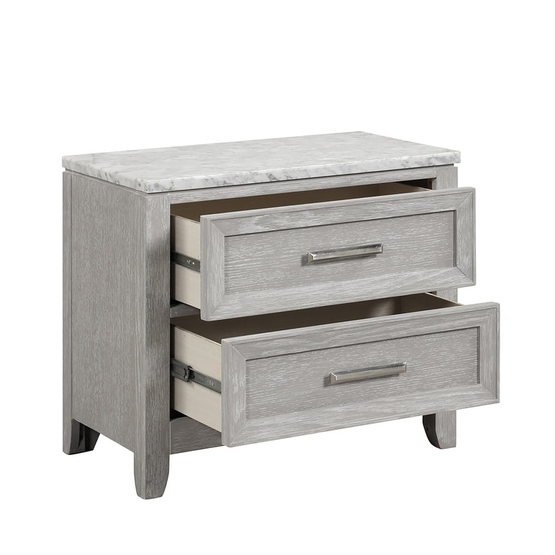 Fiona Nightstand-Mist Gray