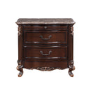 Constantine Nightstand W/Marble Top-Cherry