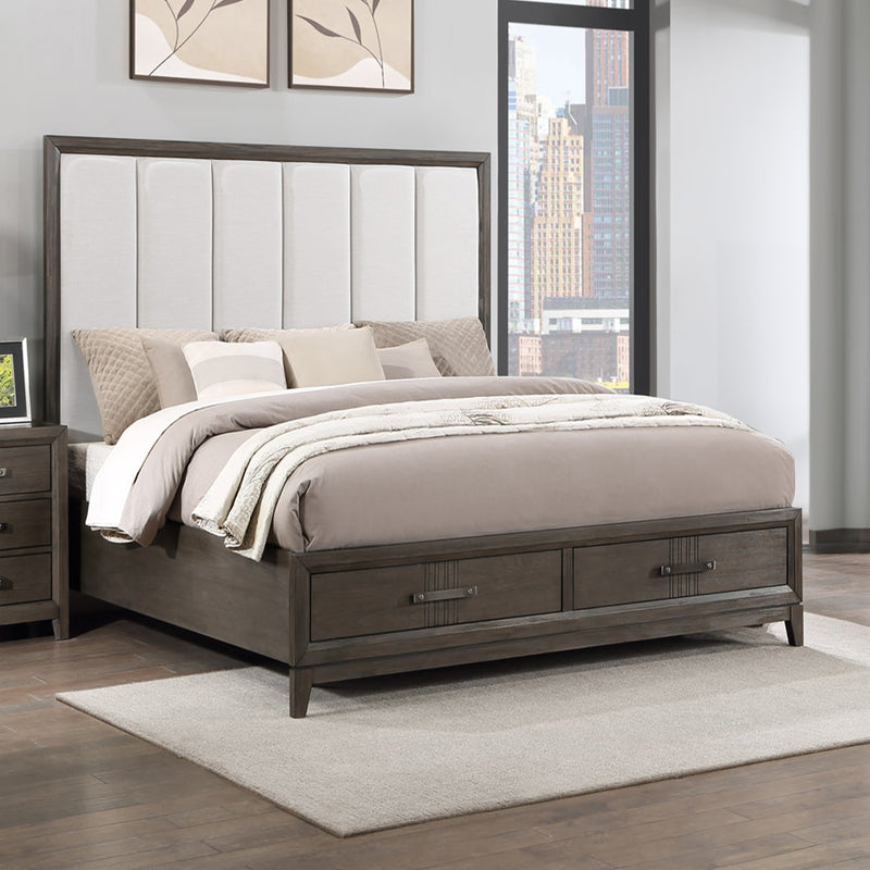 Landon 5/0 Q Headboard-Walnut