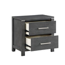 Odessa Nightstand-Charcoal