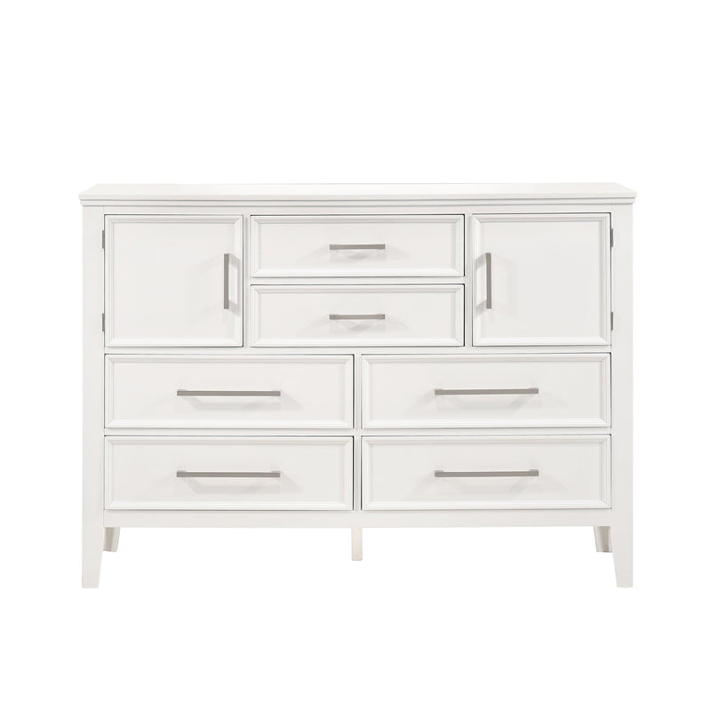 Andover 60" Dresser W/Doors-White