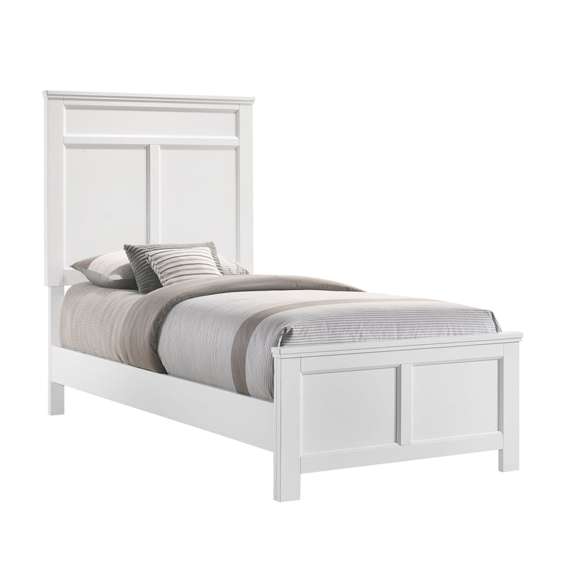 Andover 3/3 T Headboard, Footboard & Slats-White