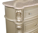 Monique Dresser W/Marble Top-Champagne