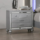Valentino Nightstand-Silver