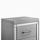 Valentino Nightstand-Silver