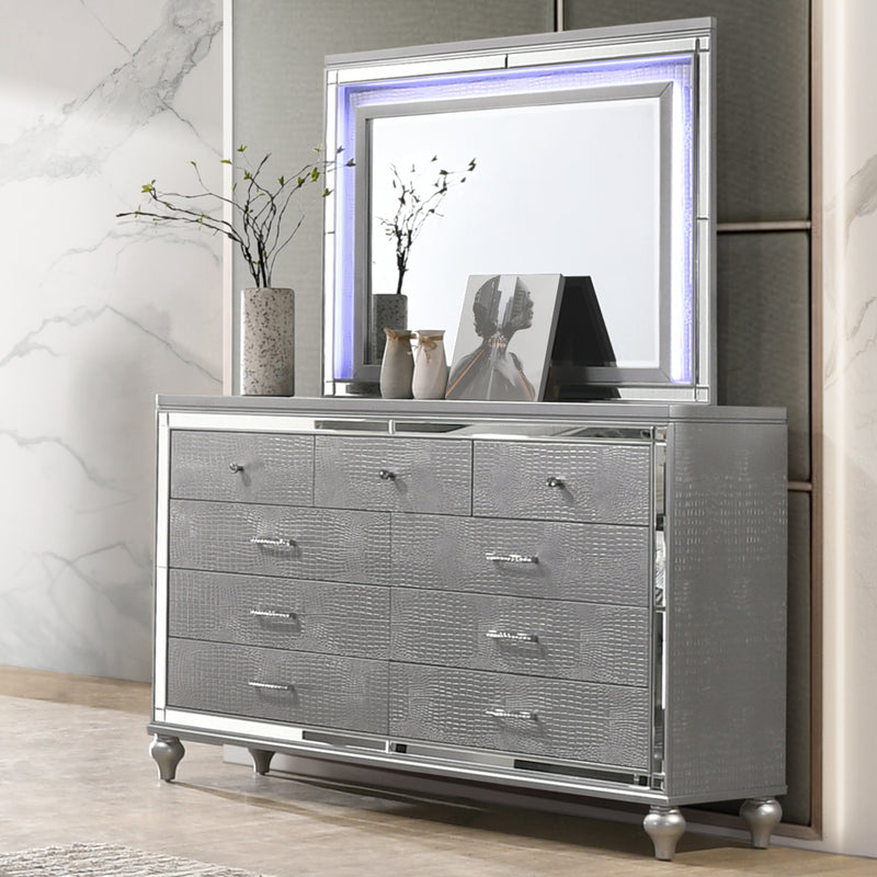 Valentino Lighted Mirror-Silver