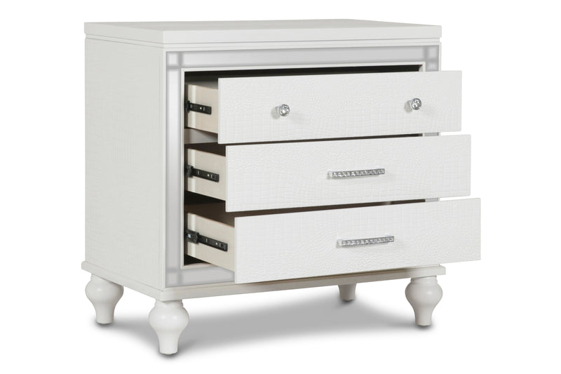Valentino Nightstand-White