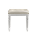 Valentino Dressing Table Stool-White