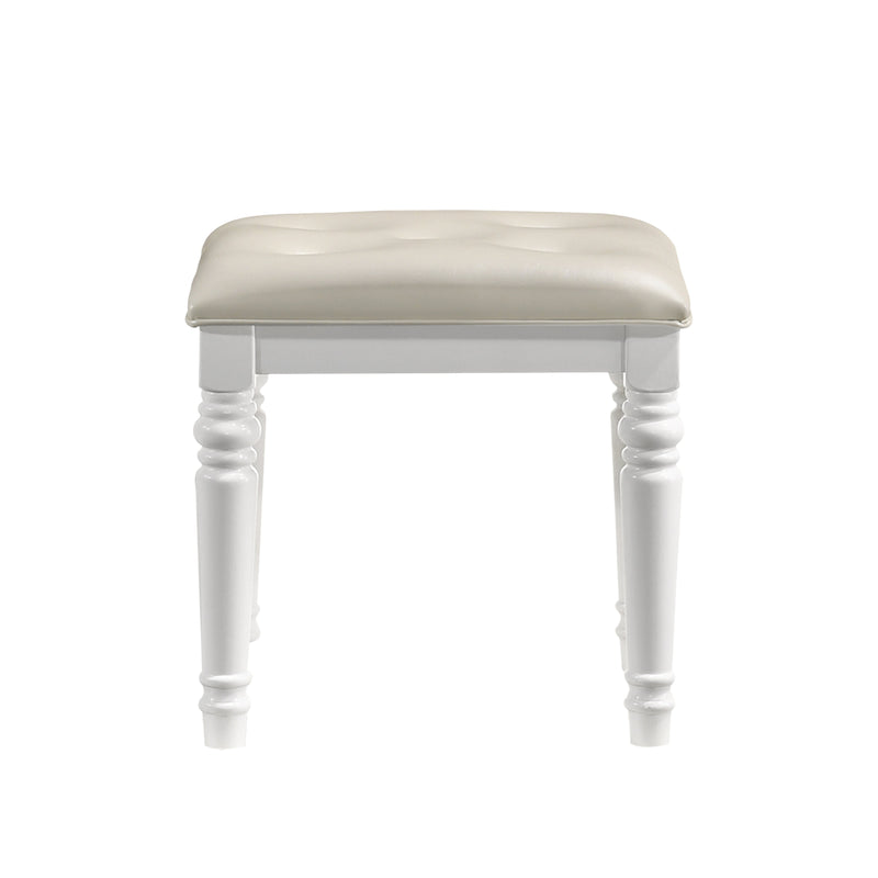 Valentino Dressing Table Stool-White