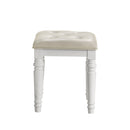 Valentino Dressing Table Stool-White