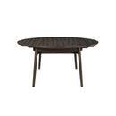 Rex 65" Round Table With Self Storing Leaves-Walnut