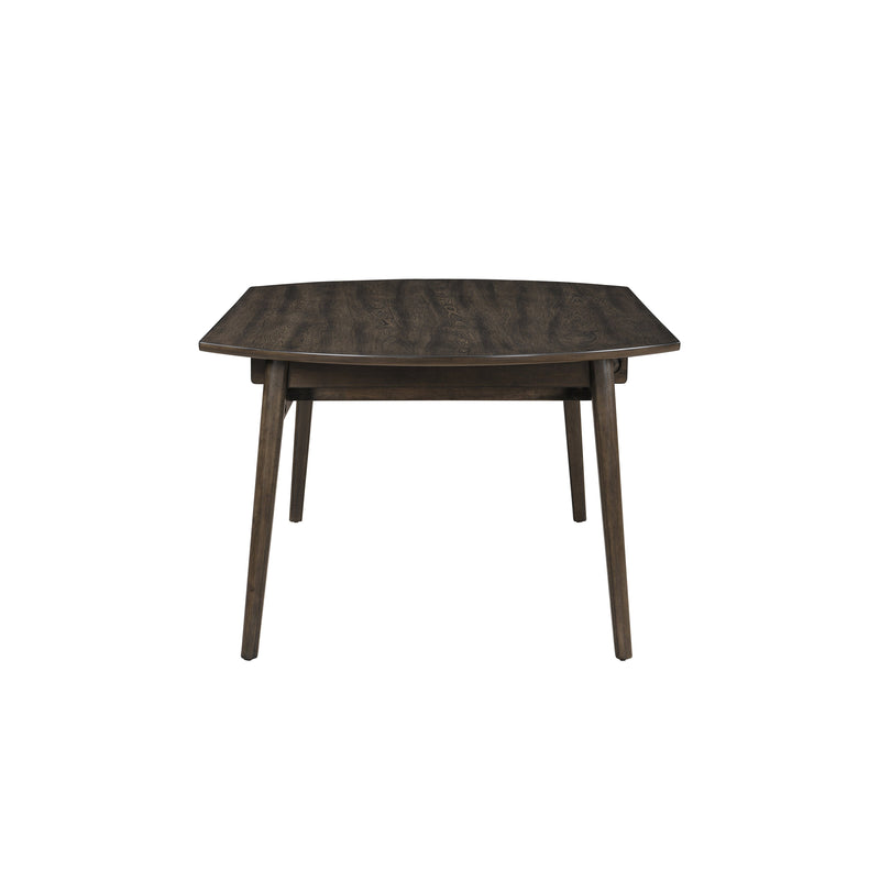 Rex 65" Round Table With Self Storing Leaves-Walnut