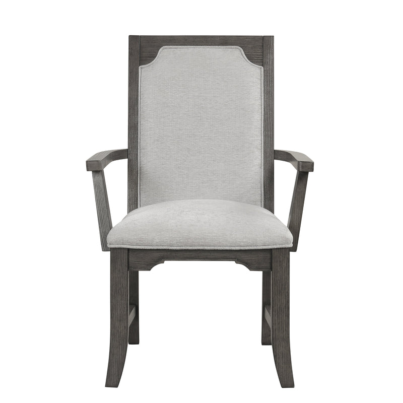 Lisbon Dining Arm Chair (2 Per Carton)-Gray