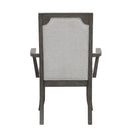 Lisbon Dining Arm Chair (2 Per Carton)-Gray