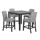 Daphne 5 Pc Gray 42" Counter Set W/Gray Chairs
