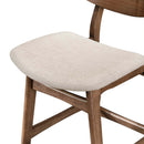 Oscar Counter Chair With Natural Cushion-Walnut
