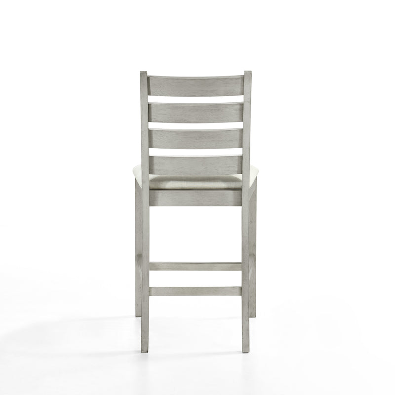 Pascal Ladderback Counter Chair (2 Per Carton)-Driftwood