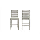 Pascal Ladderback Counter Chair (2 Per Carton)-Driftwood