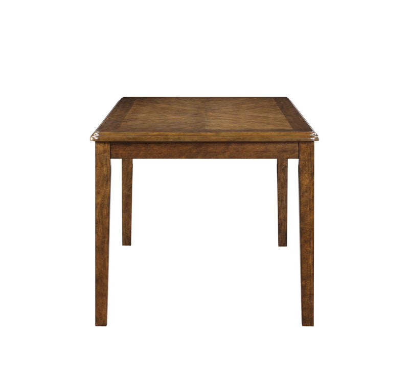 Gia 5 Pc 60" Dining Table & 4 Chairs-Brown