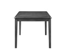Gia 5 Pc 60" Dining Table & 4 Chairs-Gray