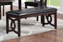 Gia 46" Bench-Ebony