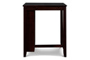 Gia 3 Pc 30" Storage Counter Table & 2 Chairs-Ebony