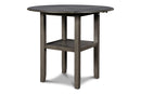 Gia 3 Pc 42" Counter Drop Leaf Table & 2 Chairs-Gray