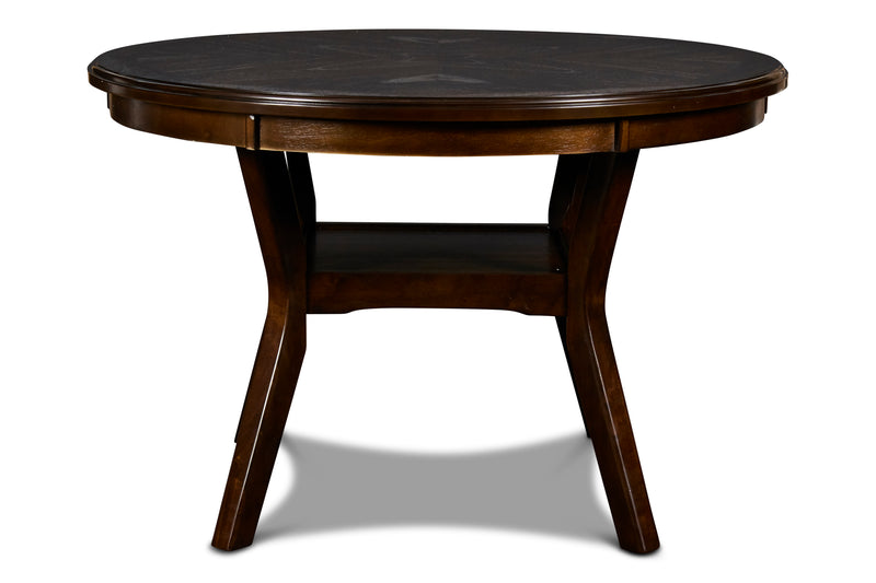 Gia 5 Pc 47" Round Dining Table & 4 Chairs-Cherry