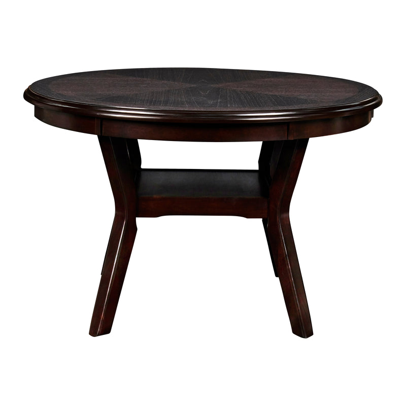 Gia 5 Pc 47" Round Dining Table & 4 Chairs-Ebony